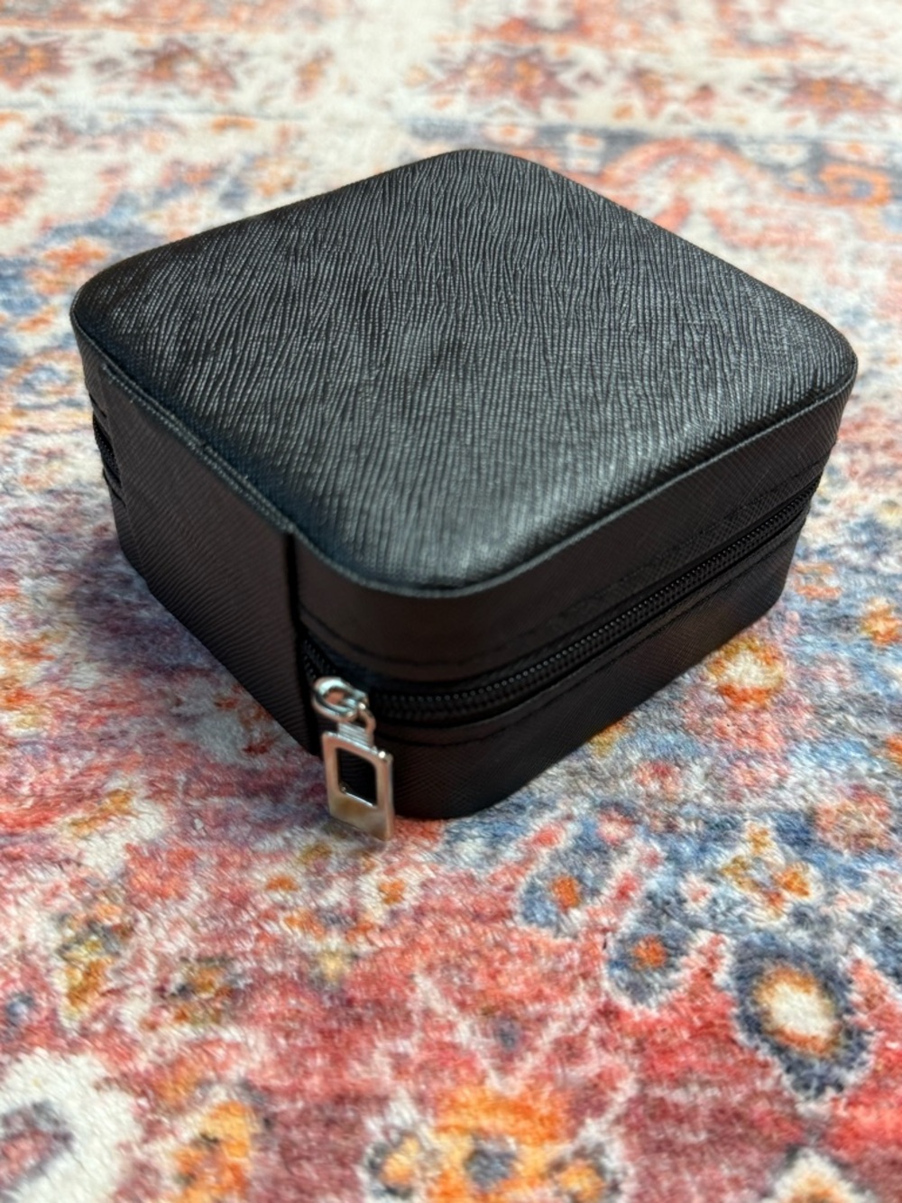 Travel Jewelry Case Organizer Black Compact Storage Box New - Picture 3 of 4